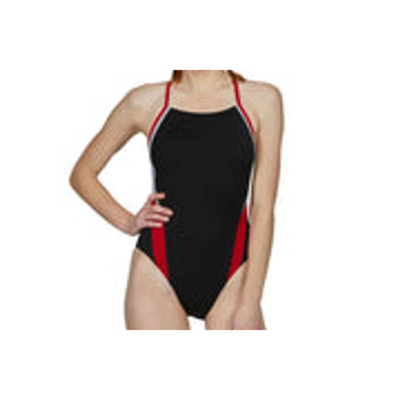Speedo Women's Launch Splice Endurance + Cross Back One Piece Swimsuit 10/36 - Picture 1 of 4
